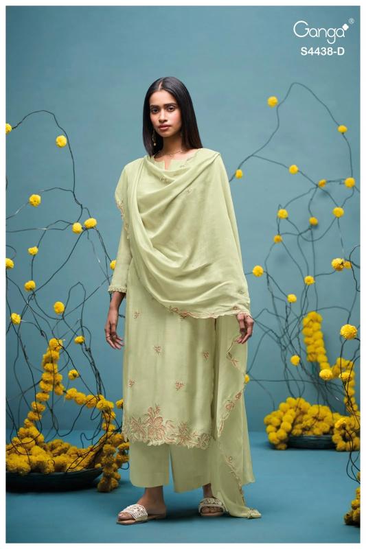 Ganga firasha 4438 wholesale dress materials online
